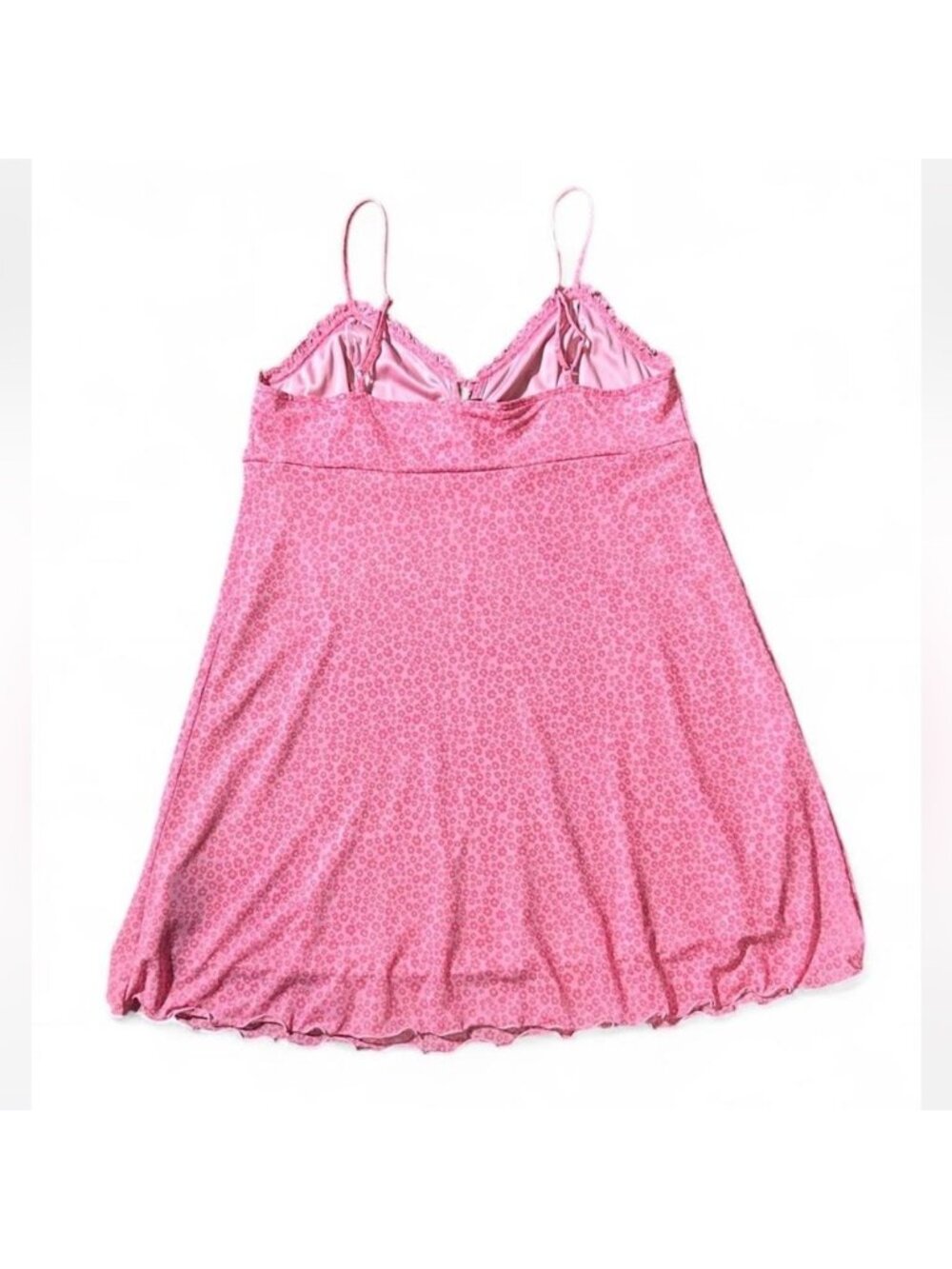Babydoll Mini Mesh Dress in Pink - Picture 2 of 6